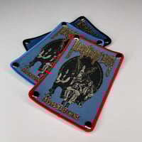 Image 2 of Pentagram - First Daze Here Woven Patch With 4 Studs Attached 