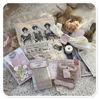 Image 2 of Petite Vintage french lace sewing notions pouch