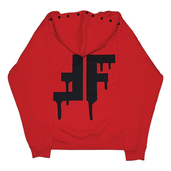 Image of dripping ff | hoodie with spikes