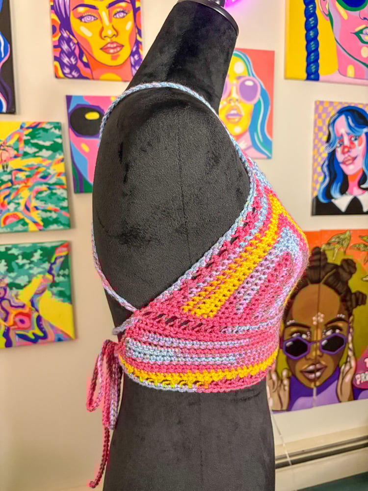 Image of Pan Pride Flag Bralette
