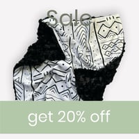 Image 2 of White and Black Tribal Infant Car Seat Blanlets