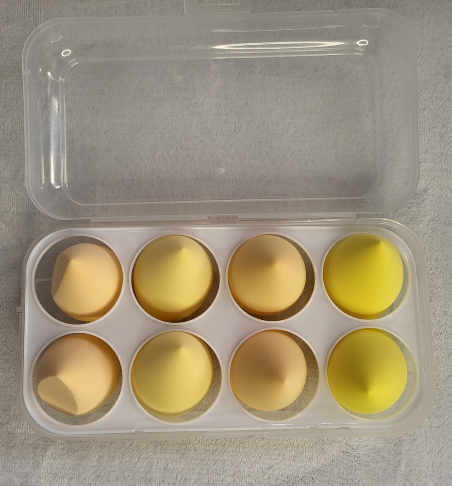 Image of [MishiSo] 8 pcs ﻿Cosmetic Sponge Set Beauty Blender 