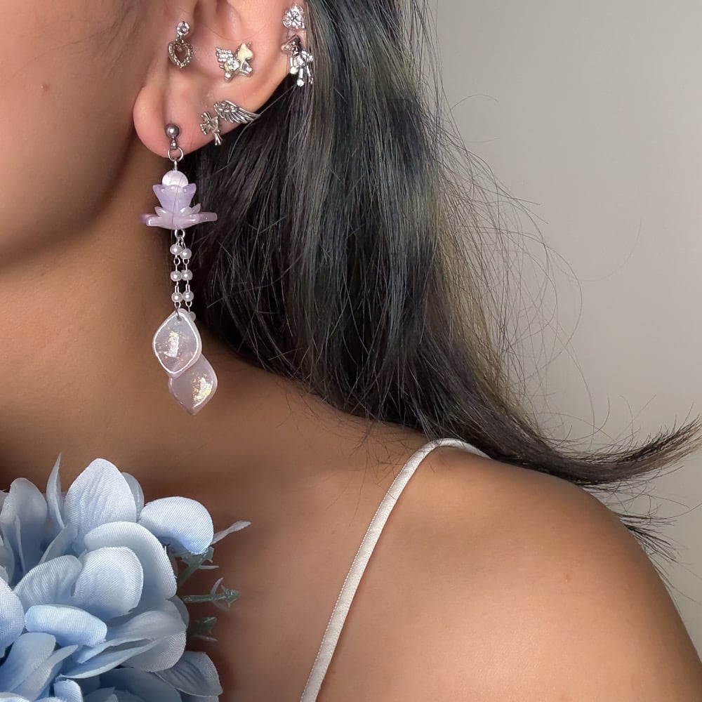 Image of Lilac Balance Earrings