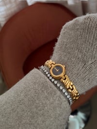 Image 2 of Vintage 18k SEIKO black Dial- New with tag