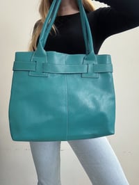 Image 2 of 00s Turquoise leather bag