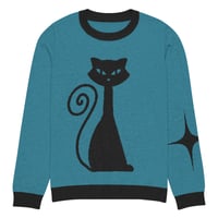 Image 15 of Mod Kitty Knitted crew neck sweater