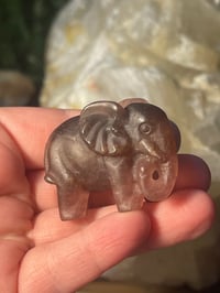 Strawberry quartz elephant 