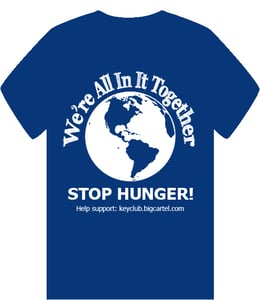 Image of Stop Hunger! Tee (Royal)