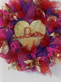 Purply Pink Valentine Wreath