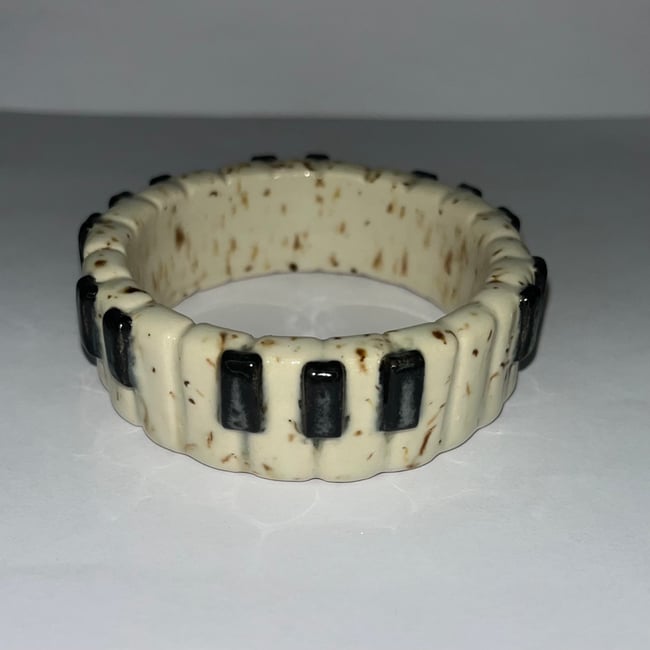 Straight Speckled Piano Bracelet