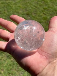 Image 18 of Clear Quartz Sphere With Rainbows #2923