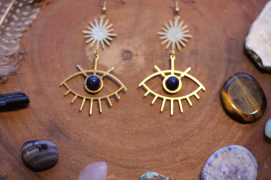 Image of Evil Eye Protection Earrings