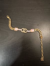 Gold cc bracelet 