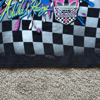 Image 6 of ADIDAS X JEREMY SCOTT RALLY TEE MENS SHIRT SIZE MEDIUM CHECKERED NEW