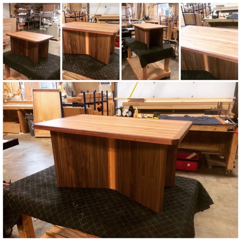 Image of Tad Mebane Signature Art • One-Of-A-Kind Handcrafted Wooden Coffee Table 2