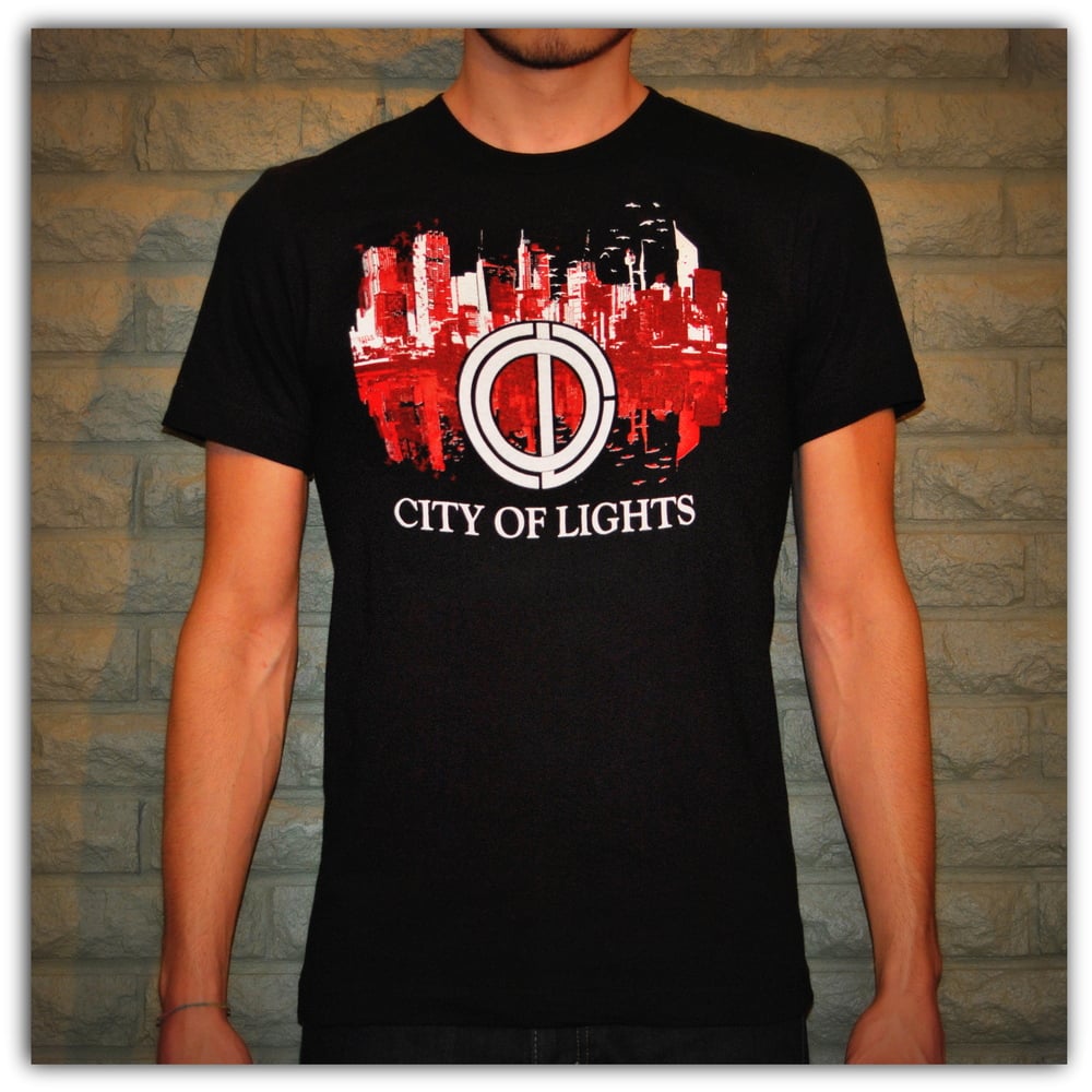 Image of Graphic Tee - Black w/Red City