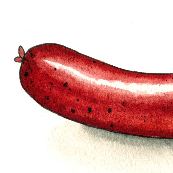 Image of Nice Sausage Print