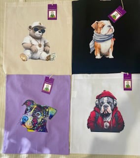  100% Cotton Tote bags - Made by Archie