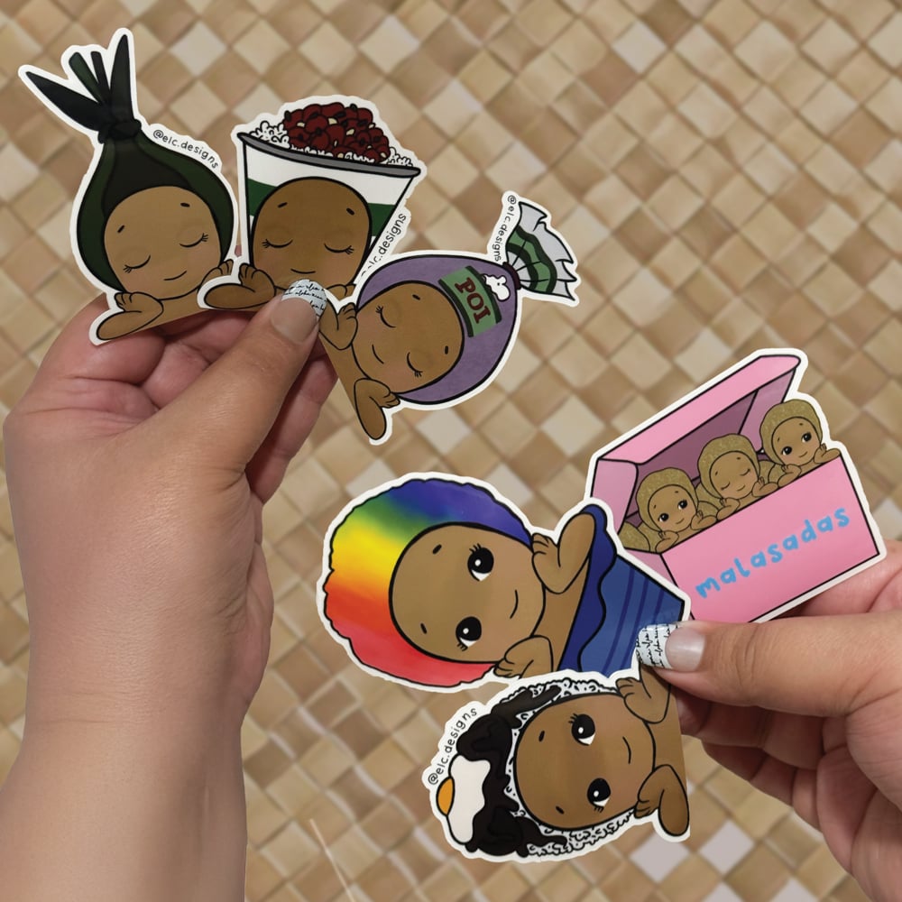 Image of Pāpale Pēpē Hawaiʻi Food Sticker