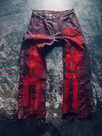 Natural Dyed Bandana Boro Stitch Levi 505s