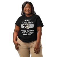 Image 3 of Women’s organic ribbed neck PAST HEALING t-shirt