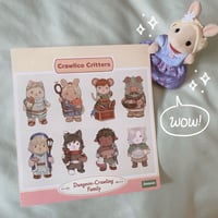 Image 2 of Dungeon Meshi Calico Critter Sticker Sheet