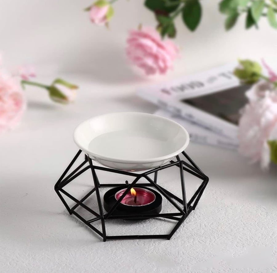 Image of Ceramic Geometric Wax Warmer 