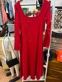 Image 1 of NWT red ribbed dress