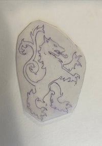 Image 1 of Mike Malone Og Acetate- Vtg Lion