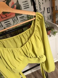 Image 2 of Green sheer top