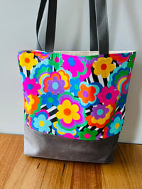 Image 1 of Fabric Tote - Bright Summer