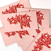 Image 1 of Emetic Art Pink/red Logo Magnet 