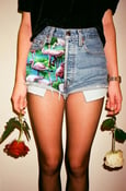 Image of Flamingo Print Custom Levi Shorts