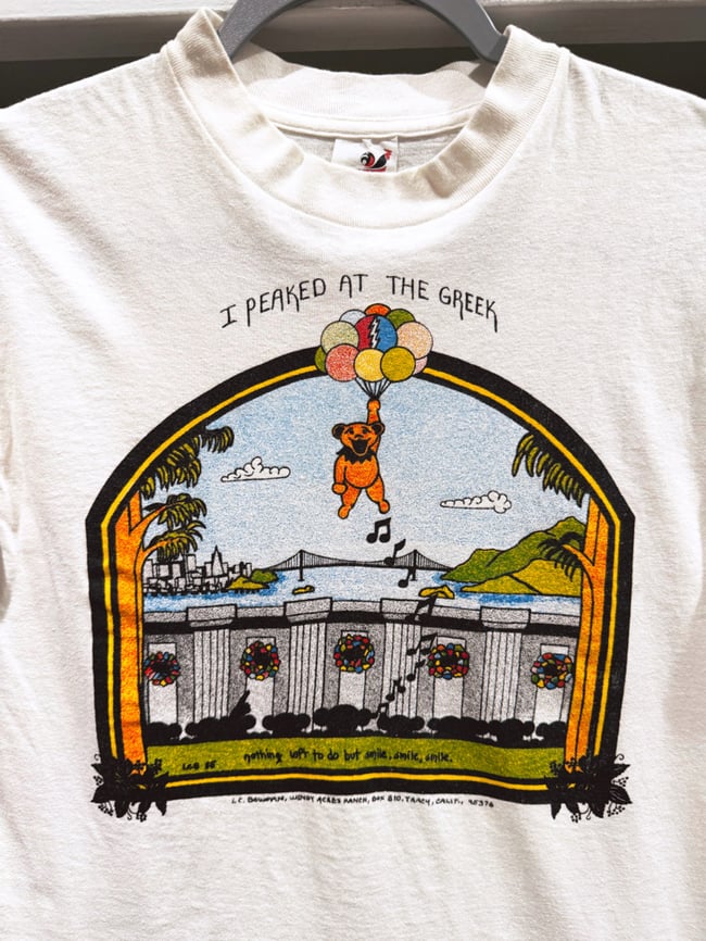 Grateful Dead 1985 ‘Greek Theatre’ Lot T-Shirt - Size SM (Never Worn)
