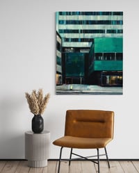 Image 2 of Painting / maleri / "København – Malerdrømme og tankestreger – Stoppestedet" / 80x100 cm