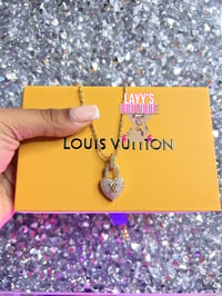 LV Heart Necklace 