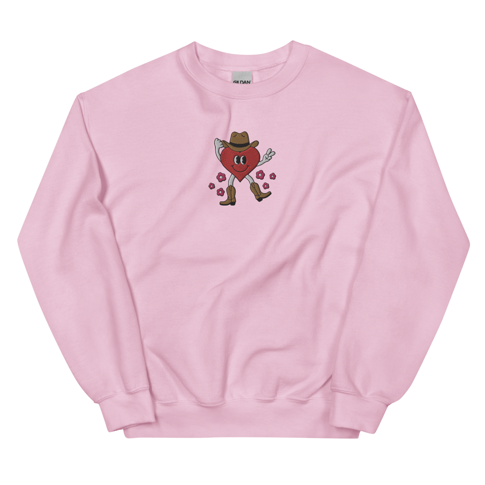 COWBOY HEART CHARACTER CREWNECK SWEATSHIRT