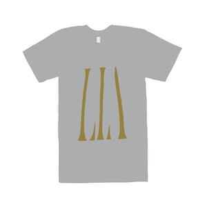 Image of Lia Ices Gold on Grey Tee