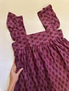 early 1970s BIRKIN plum Indian mini dress