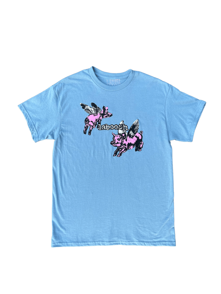 Image of Blue Flying Pigs Tee