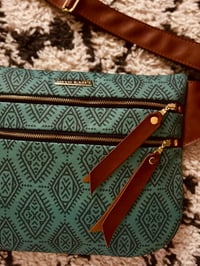 Image 4 of XL Teal boho crossbody 