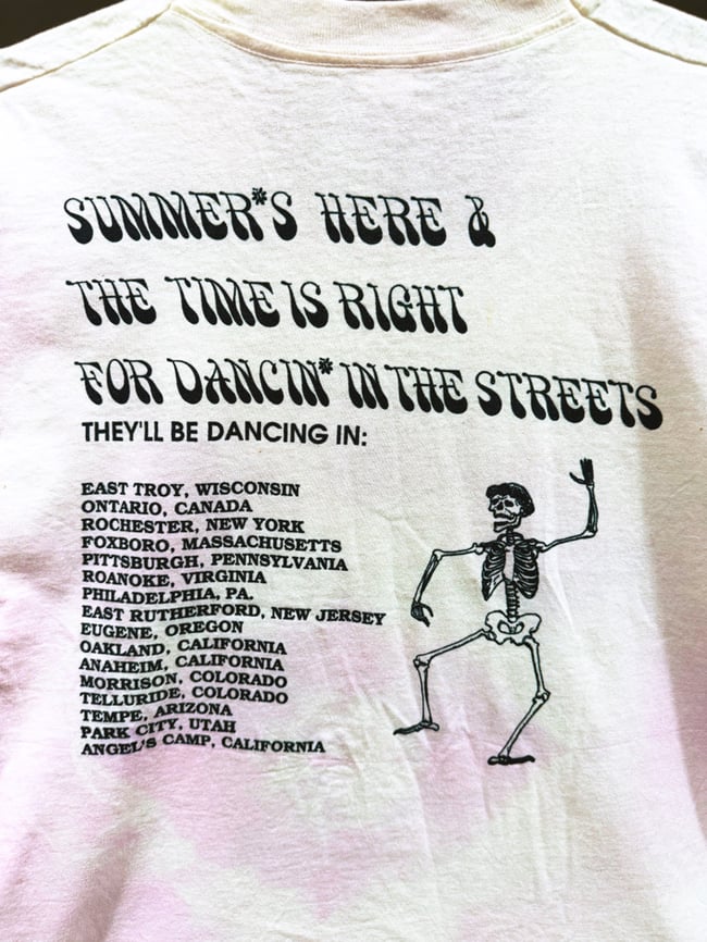 Grateful Dead 1987 On the Road T-Shirt - Size Long M/ Slim L+