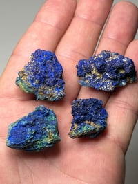 Image 1 of Azurite Mineral Specimens x4  #2518