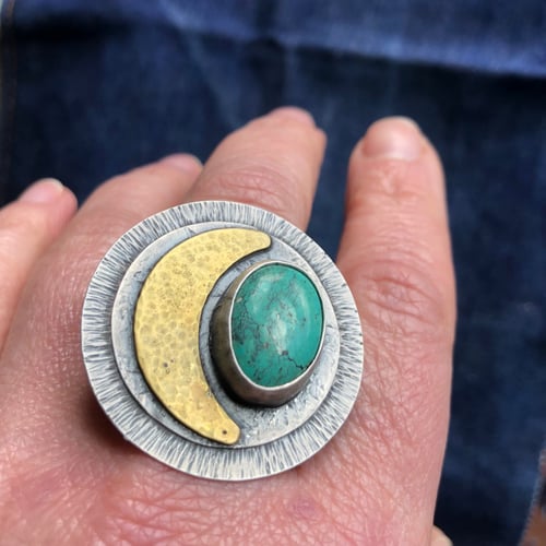 Image of Quarter Moon Ring #2