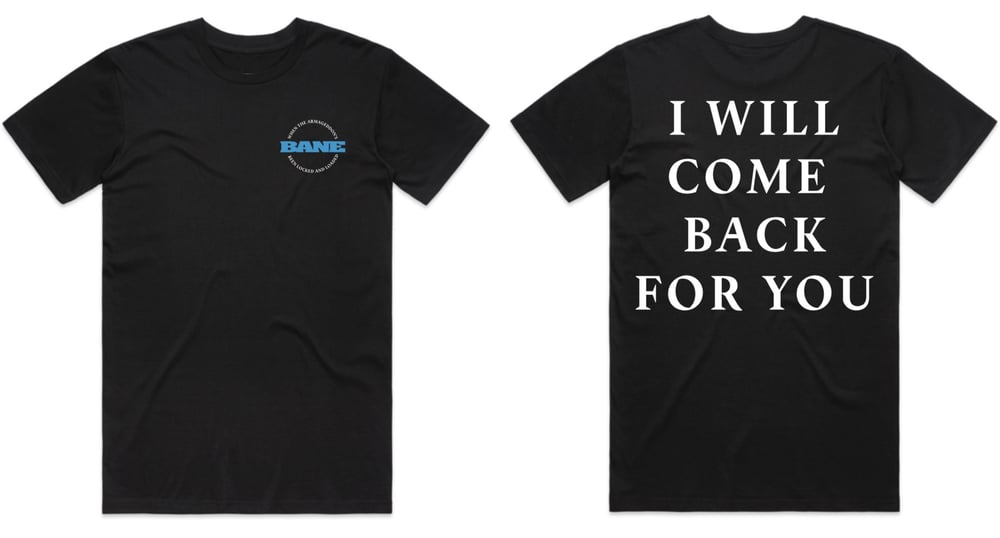 BANE "I Will Come Back For You" pocket print shirt