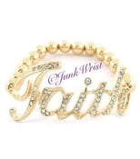 Image of "Faith" Stretch Bracelet