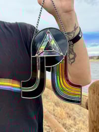 Image 1 of Pretty Lights x Pink Floyd / The Dark Side of the Moon Stained Glass Suncatcher