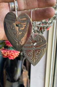 Image 6 of  🩶🩶 Silver Heart Earrings 🩶🩶