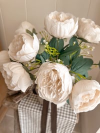 Image 1 of Soft White Peony Bouquet
