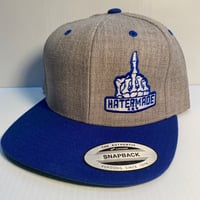 Image 4 of Middle Finger SnapBack- Heather 